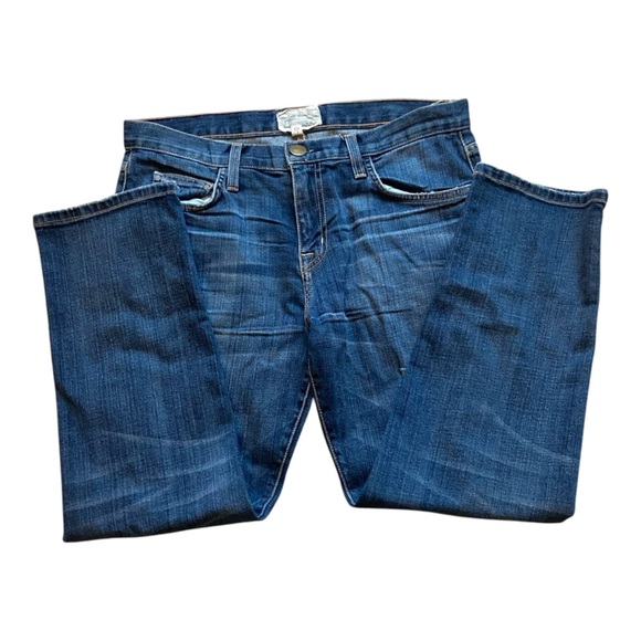 Current Elliott The Boyfriend Loved Destroy Sz 26 Low Rise Wide Leg Baggy - Picture 2 of 7